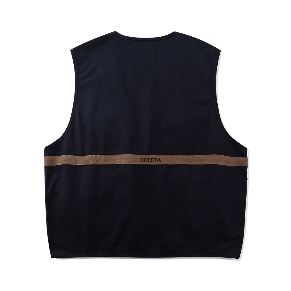 

Multi-Pocket Cargo Vest Mens Safari Style Casual V-neck Photograph Vest Loose Functional Sleeveless Jacket Men