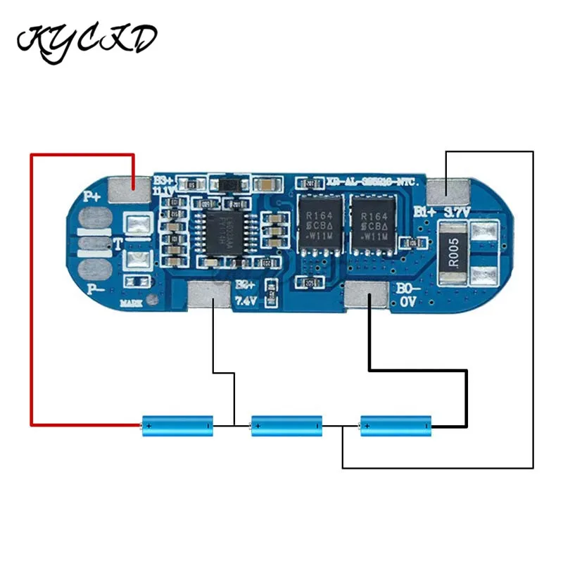 BMS 3S 11 1 V 8A литий-ионная батарея 18650 плата защиты заряда батареи энергетические