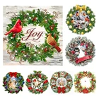 Алмазная роспись 5D DIY Рождественский венок частичная специальная форма сверла Стразы гирлянда ручной работы вышивка крестиком Декор алмазная мозаика