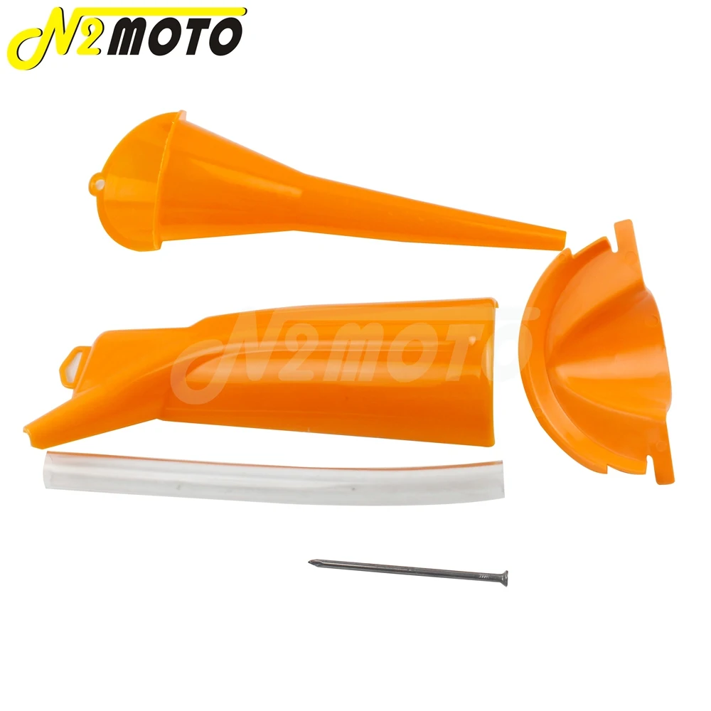 Оранжевый пластиковый чехол для автомобиля мотоцикла наполнитель масла воронка