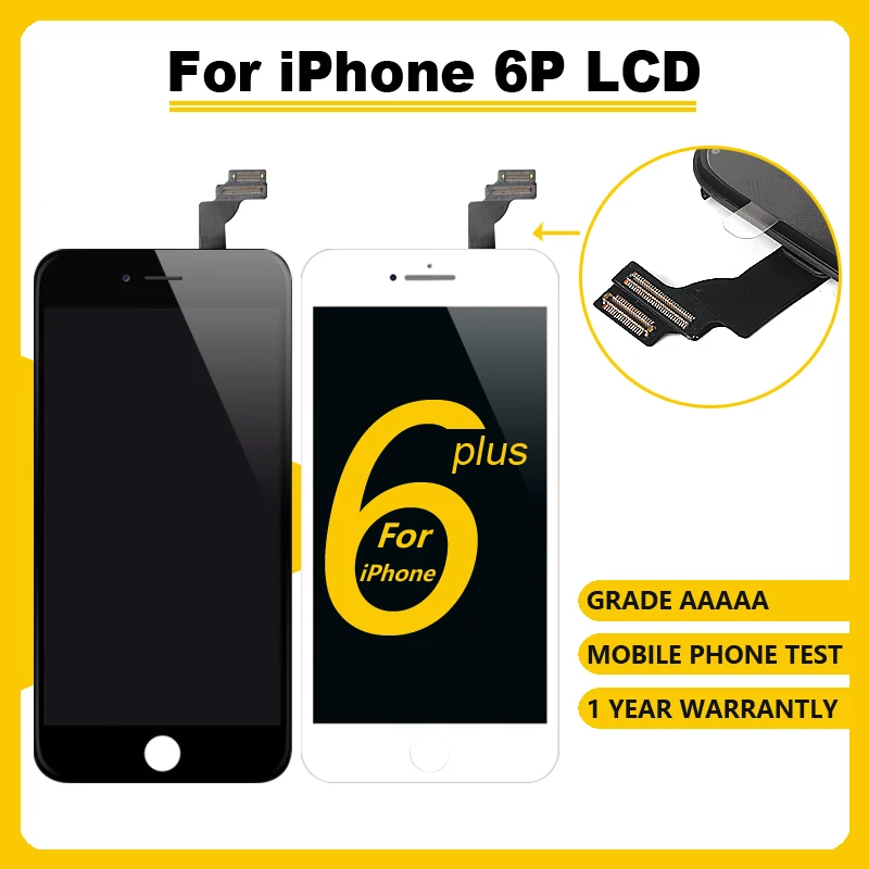 ЖК дисплей класса AAAA +++ для iPhone 6plus с сенсорным экраном и дигитайзером в сборе. Без