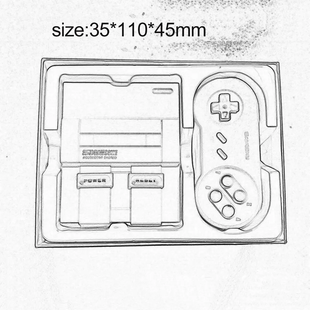 

Classic Mini Edition Console Entertainment System Compatible with Super Nintendo Games Retro Handheld Mini Video Game Console