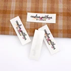 Железные бирки, Гладильные этикетки, персонализированное имя, индивидуальный дизайн, одежда, изделия ручной работы, 100% хлопок, свадьба (TB5331)