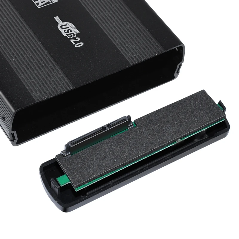 

3.5 Inch USB 2.0 SATA External HDD Disk Box Hard Drive Enclosure Case Cover External Storage Box with USB Cable-US Plug