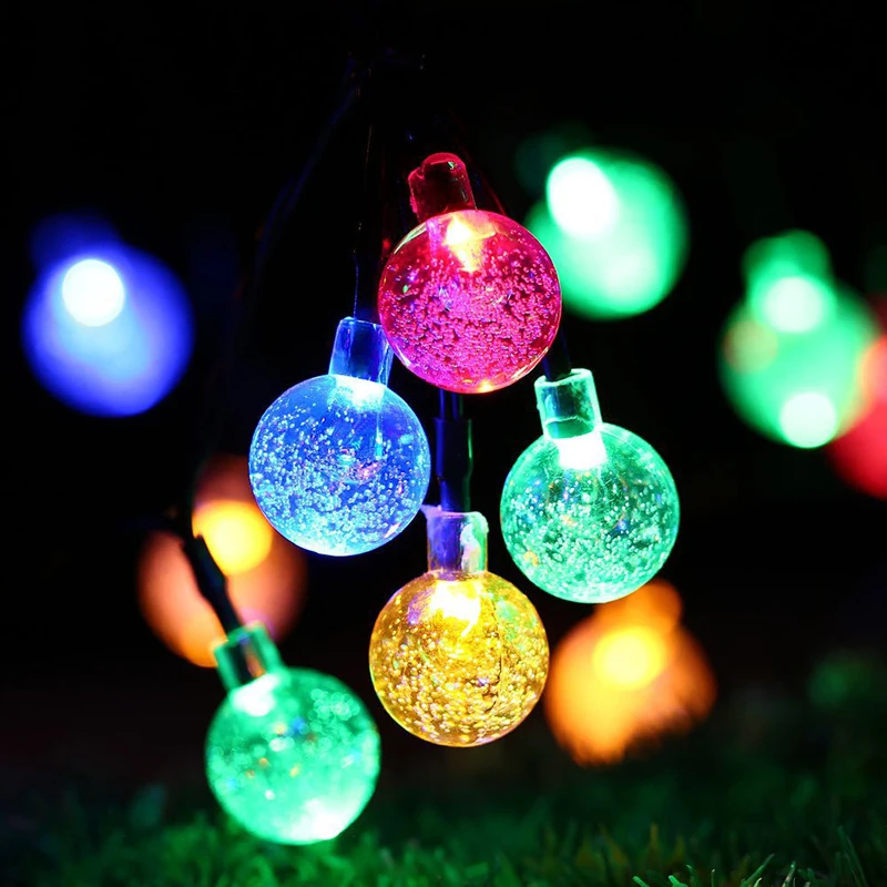 

Christmas Garland Ball Fairy Lights 3M Garland Curtain LED String Light for Xmas New Year Bedroom Decor Lighting Party Lights