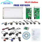 Онлайн CARPROG V8.21 бесплатный калькулятор генератора ключей автомобиля Prog ECU чип Тюнинг инструмент для ремонта автомобиля программатор CarProg 21 Полный адаптер