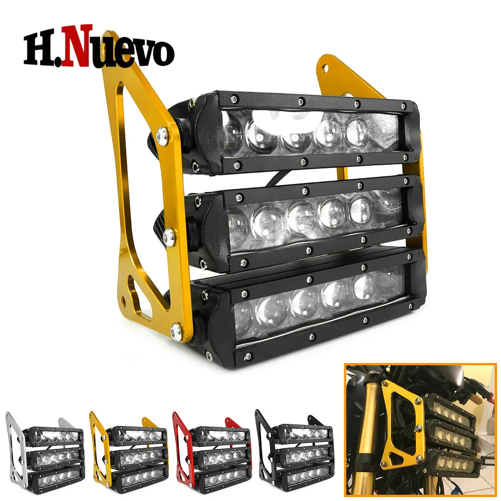 Светодиодный головной фонарь для мотоцикла 90 Вт трехуровневый передний