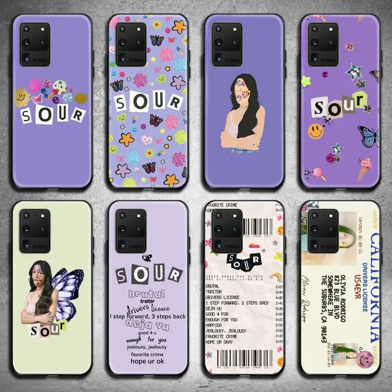 

Fashion Olivia Rodrigo SOUR Phone Case For Samsung Galaxy S21 Plus Ultra S20 FE M11 S8 S9 plus S10 5G lite 2020