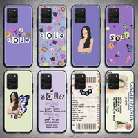 fashion olivia rodrigo sour phone case for samsung galaxy s21 plus ultra s20 fe m11 s8 s9 plus s10 5g lite 2020