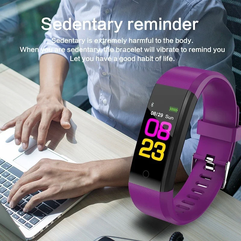 Smart Wristband Spoert Fitness Tracker Blood Pressure Bracelet Pedometer Waterproof Heart Rate Monitor Bluetooth Smartband | Наручные