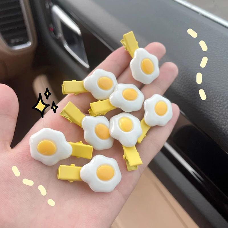 

Egg Hairpins Children Lovely Yellow Elastic Hair Clip Hair Grip Sweet Barrettes Hair Pin Hair Accessories For Women Girl