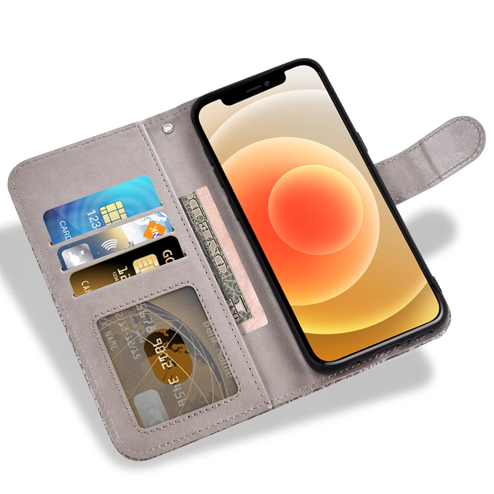 Роскошный кожаный чехол-кошелек с откидной крышкой для телефона Redmi Note 10 9 9s 8 6 5 Pro 7