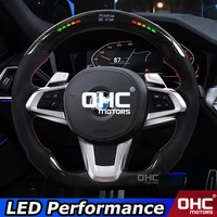 real carbon fiber led display steering wheel compatible for bmw z4 e89 series led performance steering wheel carbon fiber