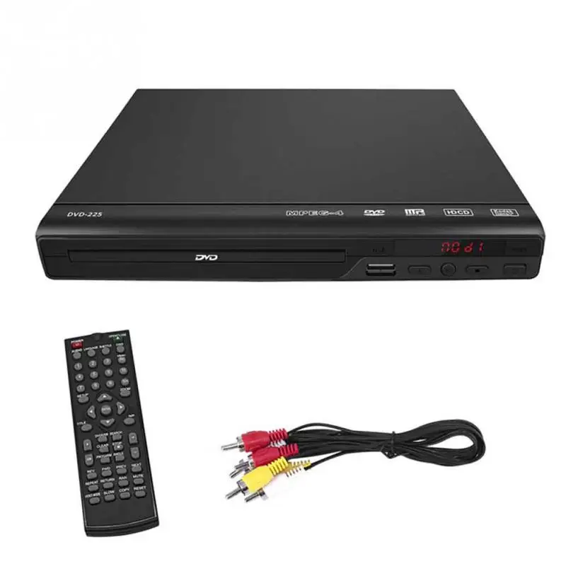 

HD 1080P CD Discs DVD Player Compatible Entertainment Music Video Movie Audio TV Media AV USB Remote Control EU US UK Plug