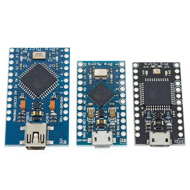 Pro Micro ATMEGA32U4 5V/16 МГц модуль с Загрузчиком для arduino Мини USB/Micro USB 2 ряда штыревой