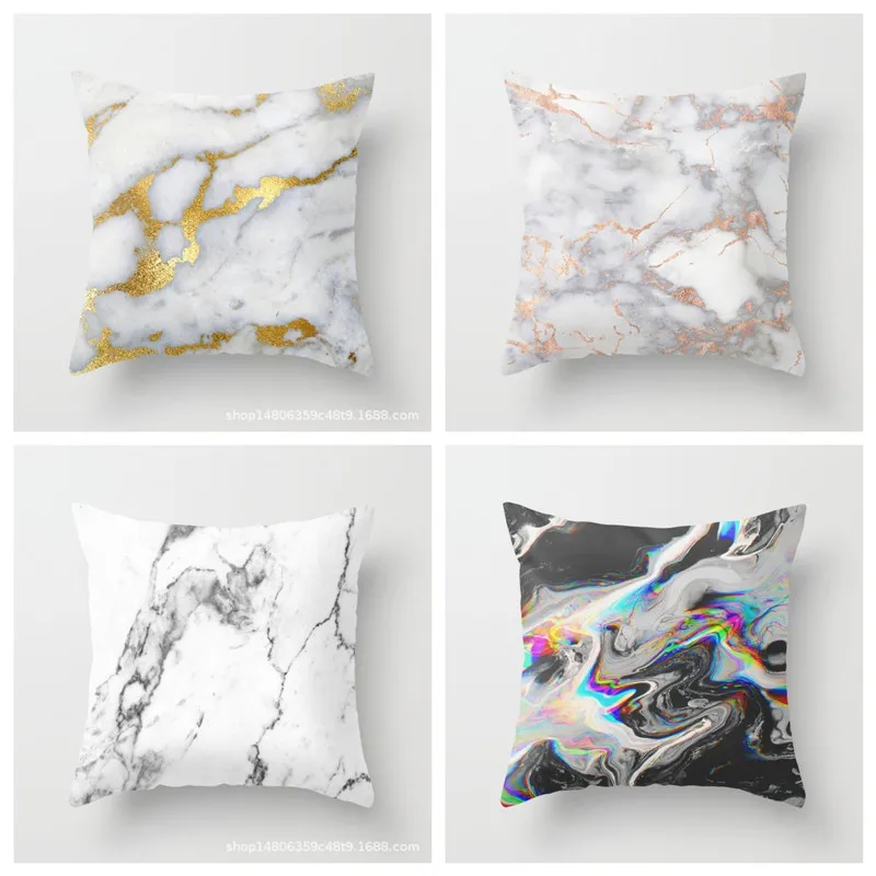YVEVON мраморные Чехлы для подушек с геометрическим рисунком наволочки принтом