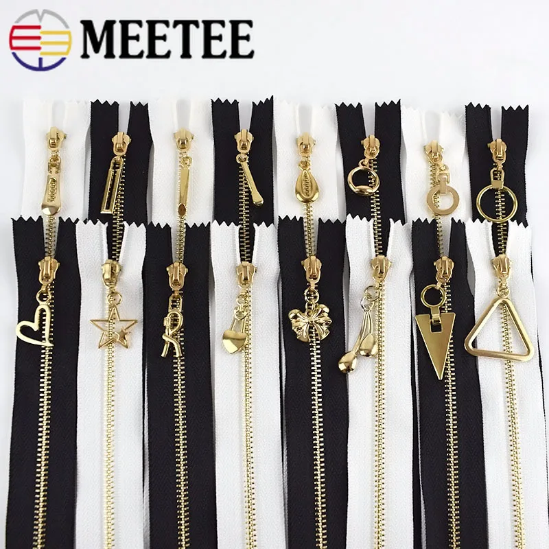 Meetee 10 шт 20/30 см 3# металлическая молния сплав Автоматическая блокировка близкий конец для шитья украшение для джинсовой сумки на молнии DIY аксессуары для одежды ZA224