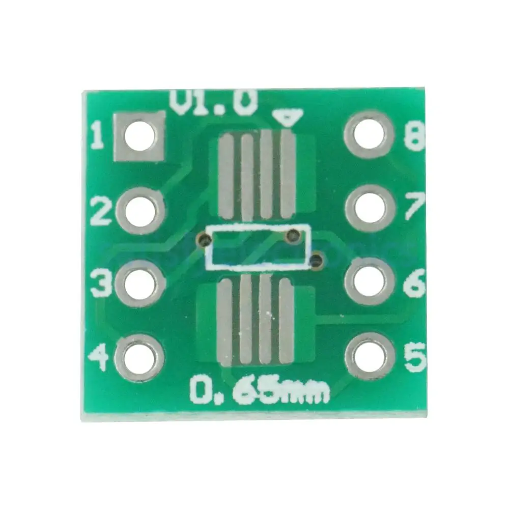 10 шт. адаптер SOP8 SO8 SOIC8 SMD для DIP8 преобразователь платы двухсторонней 0 65 мм/1 27 мм