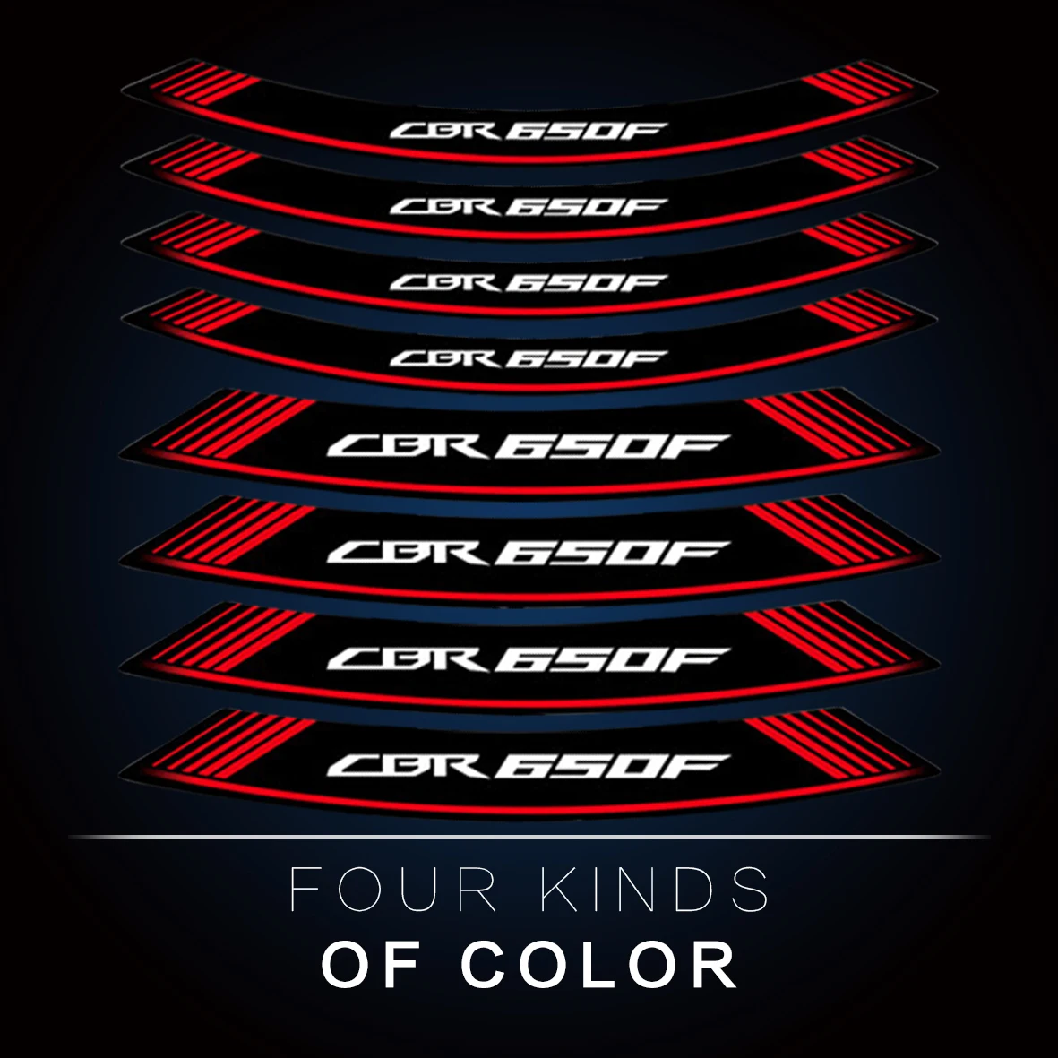 

8X креативные наклейки на шины для мотоцикла с толстыми краями и внешним ободом для HONDA CBR650F cbr 650f, персонализированные фотонаклейки