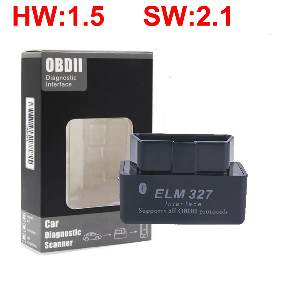 

Newest Version Mini ELM327 Auto Scanner ELM 327 Bluetooth OBD2 For Android Torque OBDII Car V2.1 Vehicle Scan Diagnostic Tool