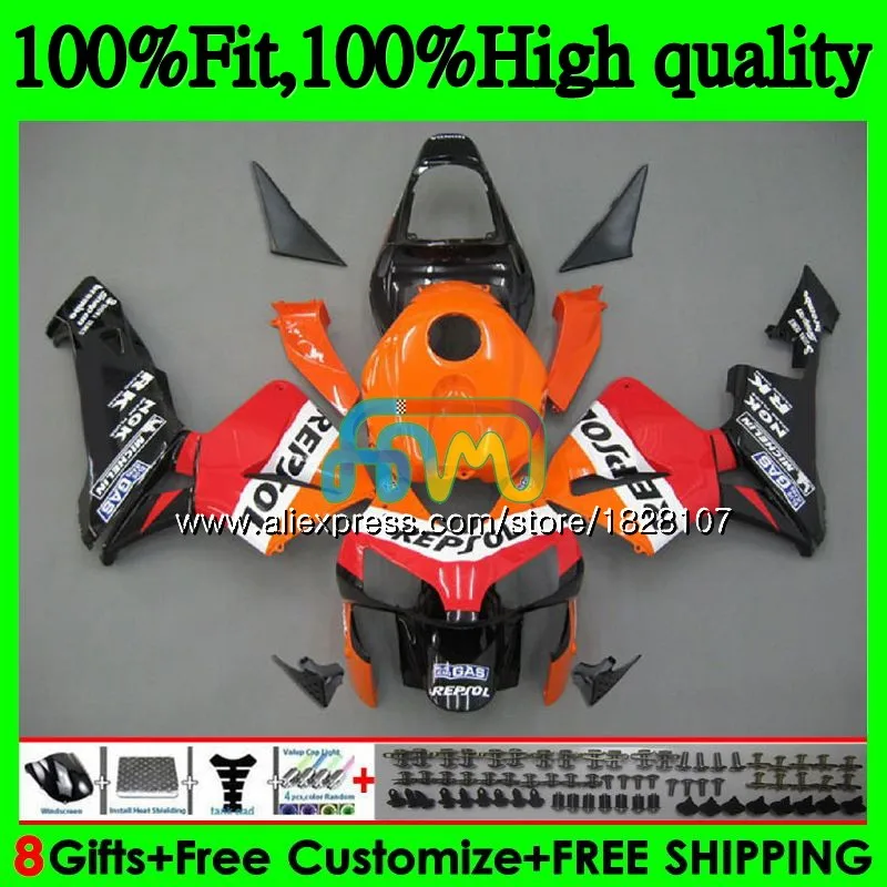 

Injection For HONDA Repsol orange CBR 600RR 600F5 600CC F5 03 04 108BS.21 CBR600RR CBR600F5 CBR 600 CBR600 RR 2003 2004 Fairings