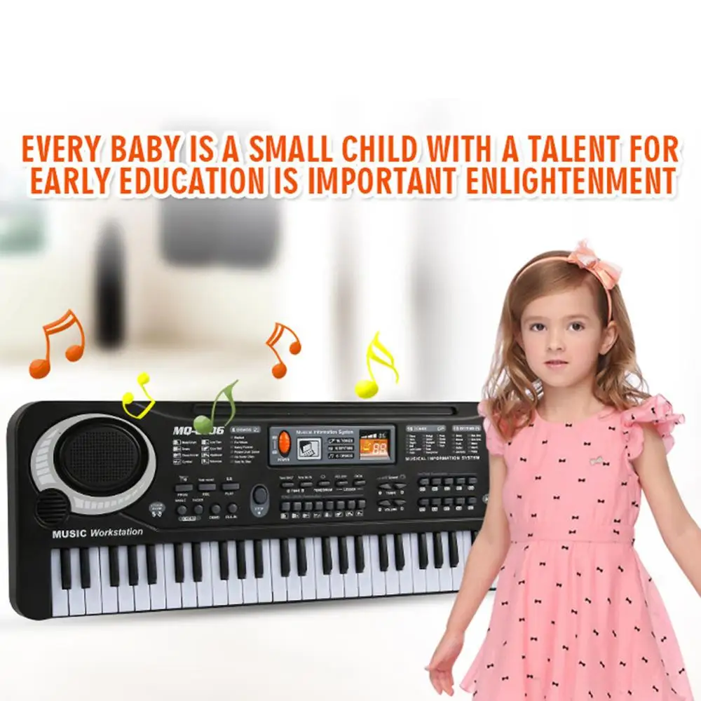 

61-Key Digital Electric Piano Keyboard Portable Multi-Functional Keyboard with Microphone music keyboard musical instrument