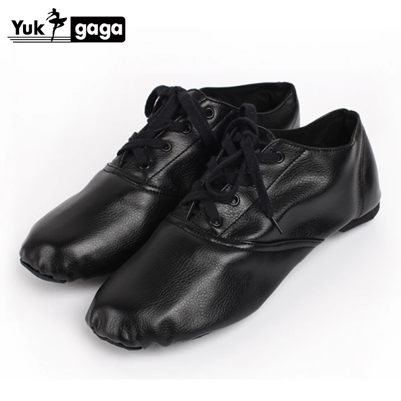 Кроссовки из натуральной кожи для джазовых танцев мягкая обувь унисекс