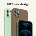 Квадратный жидкий силиконовый чехол Sumgo для телефона iPhone 11 12 Pro Max Mini XS MAX X XR 7 8 PLUS SE 2020, чехол с полным покрытием