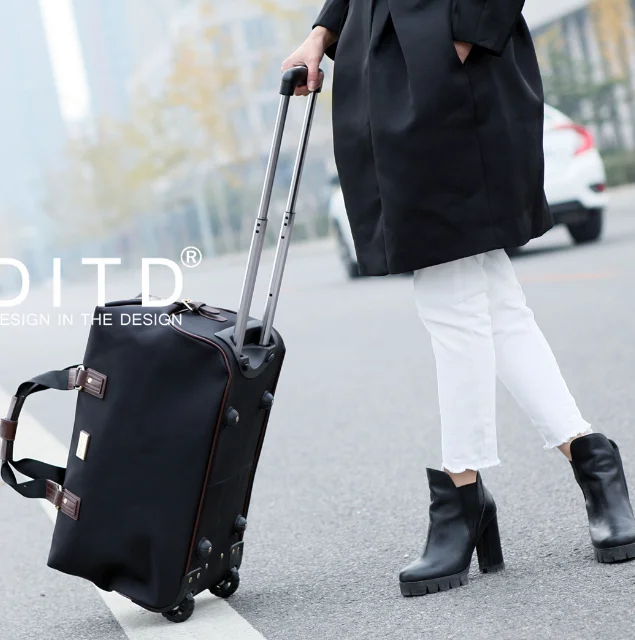 24 Inch women Rolling Luggage bags 20 Inch Travel trolley bag wheels bag Carry On luggage Bag women Business Baggage Suitcase