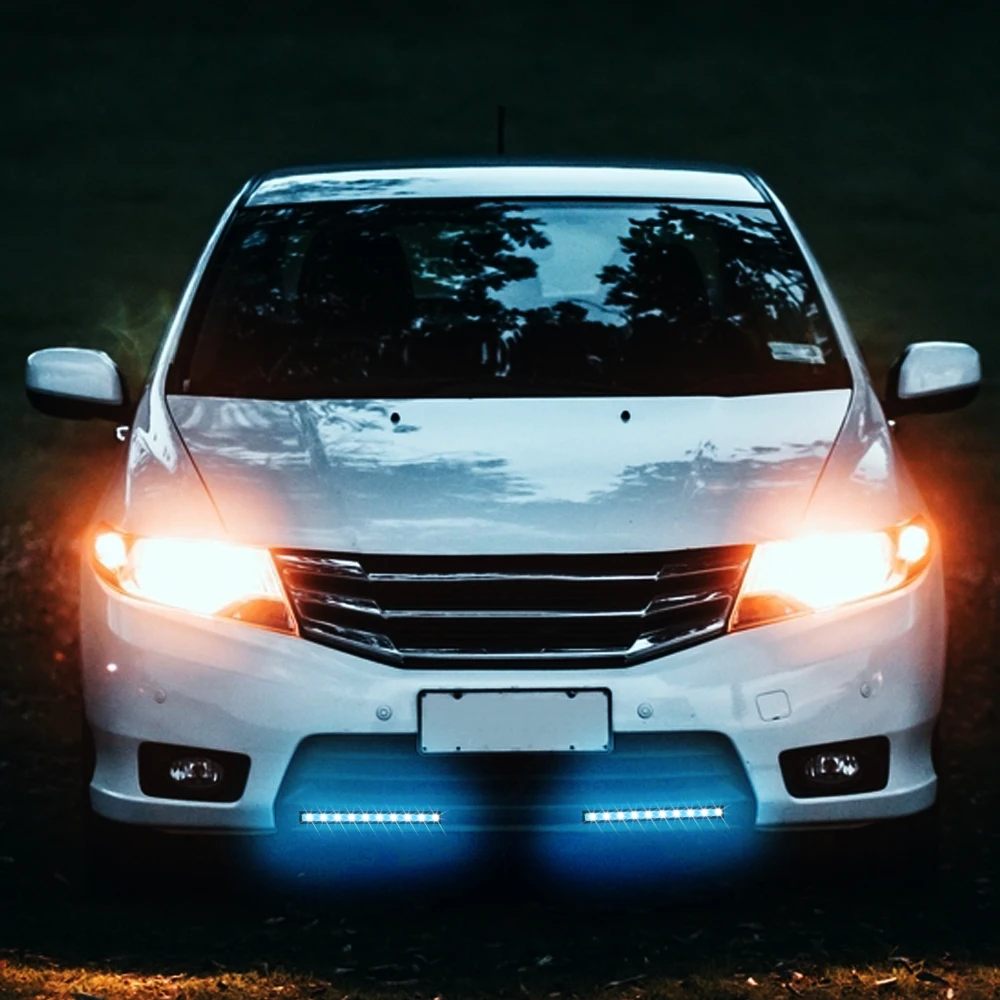 Автомобильные фары дневного света светильник COB DRL светодиодная лампа Внешнее