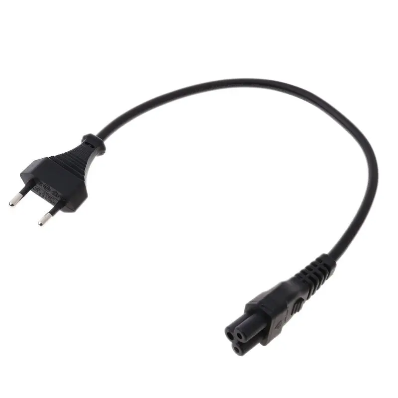 Кабель адаптер питания EU 2 Pin Male к IEC 320 C5 Micky для ноутбука 30 см|Сетевые шнуры и