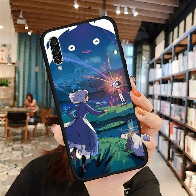 

Studio Ghibli Howl's Moving Phone Case For Samsung galaxy S 21 20 10 8 A 50 21s 51 71 70 40 20 20e note 10 plus Ultra 5g fe