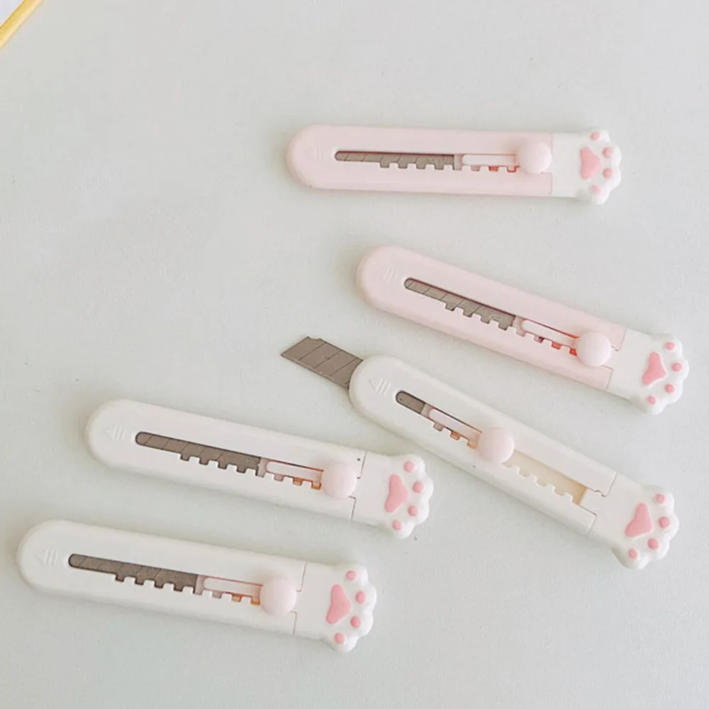

4pcs Adorable Mini Express Packing Openers Safety Utility Cutters
