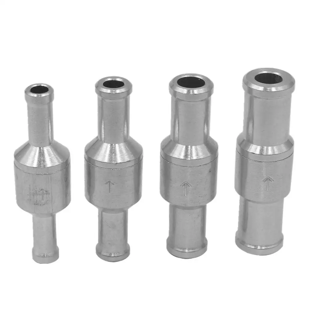 

One Way 6/8/10/12mm 4 Size Valves Aluminium Alloy Fuel Non Return Check Valve One Way Fit Carburettor