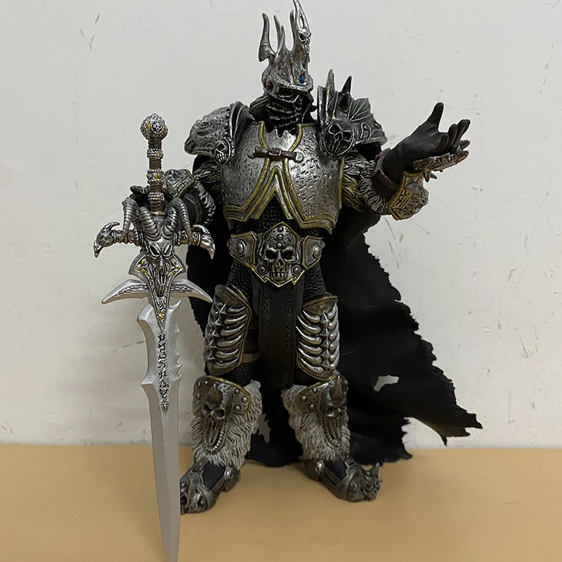 

WOW Fall of The Lich King Arthas Menethil Figure Lich King Arthas Figure PVC Action Figure Collectible Model Toy Gift