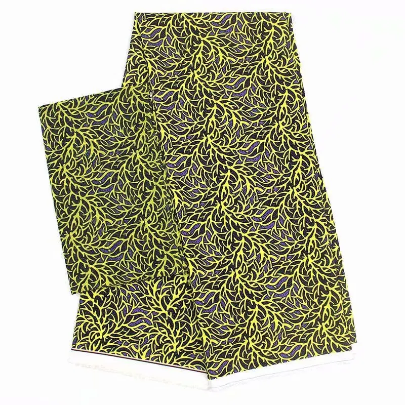 

new promotion Latest satin silk fabric colorfast Nigrian design African wax pattern satin silk fabric for wedding 4+2yards/lot