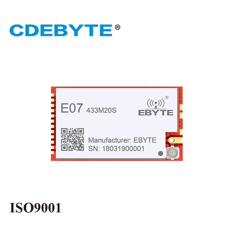 

E07-433M20S CC1101 20dBm 433MHz Stamp Hole IPEX Antenna CDEBYTE 100mW SMD Wireless IoT Transceiver 433 MHz