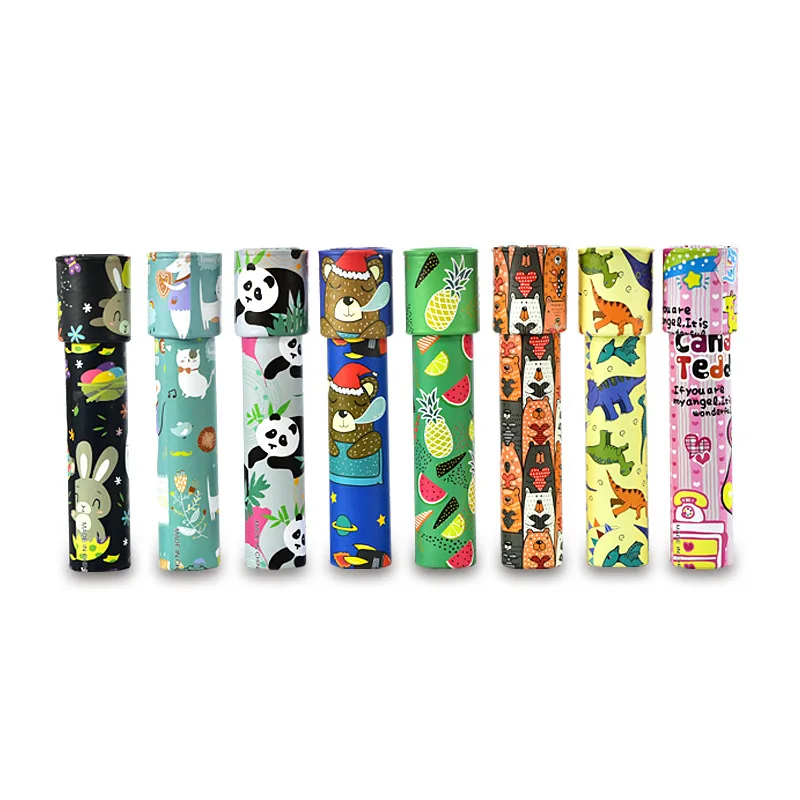 Мультяшные животные 3D бумажная карта волшебный вращающийся калейдоскоп для