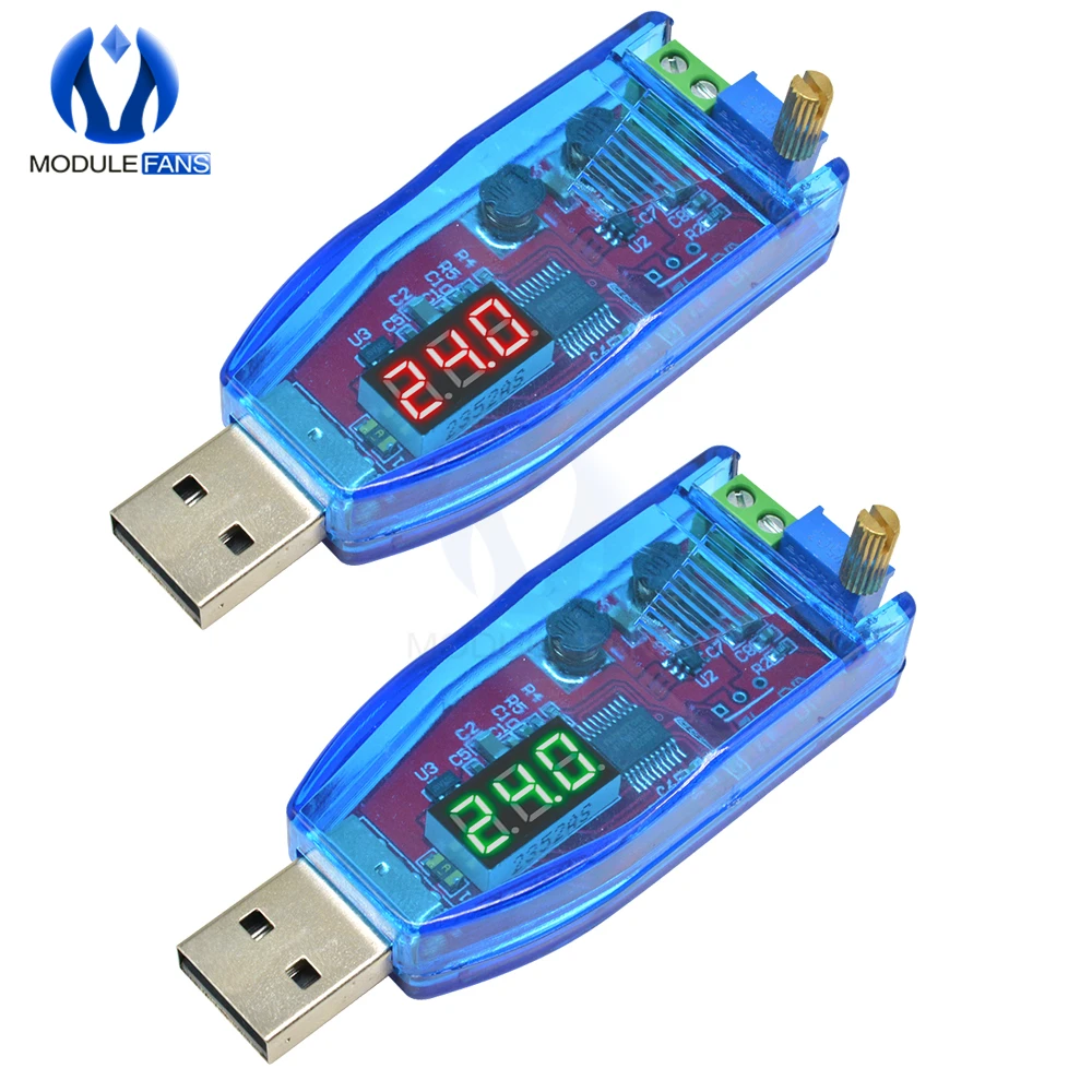 Регулируемый потенциометр USB повышающий понижающий преобразователь блок