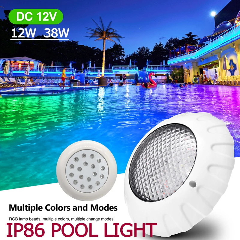 

Mini Swimming Pool Light Colorful Outdoor Lighting Underwater Light LED Swimming Pool LED RGB 12W 38W IP68 Waterproof Pond Light