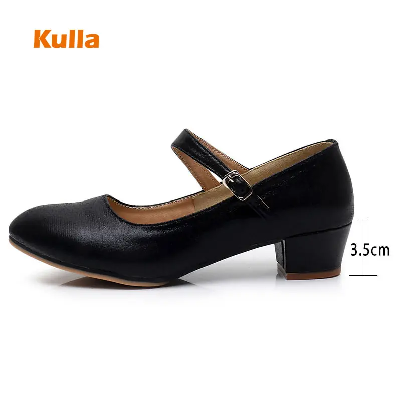 Women Salsa Dance Shoes Latin Dancing Ladies Jazz Ballroom Hip Hop Low Heel Modern Rubber Sole Outdoor Female Tango Flat Shoes