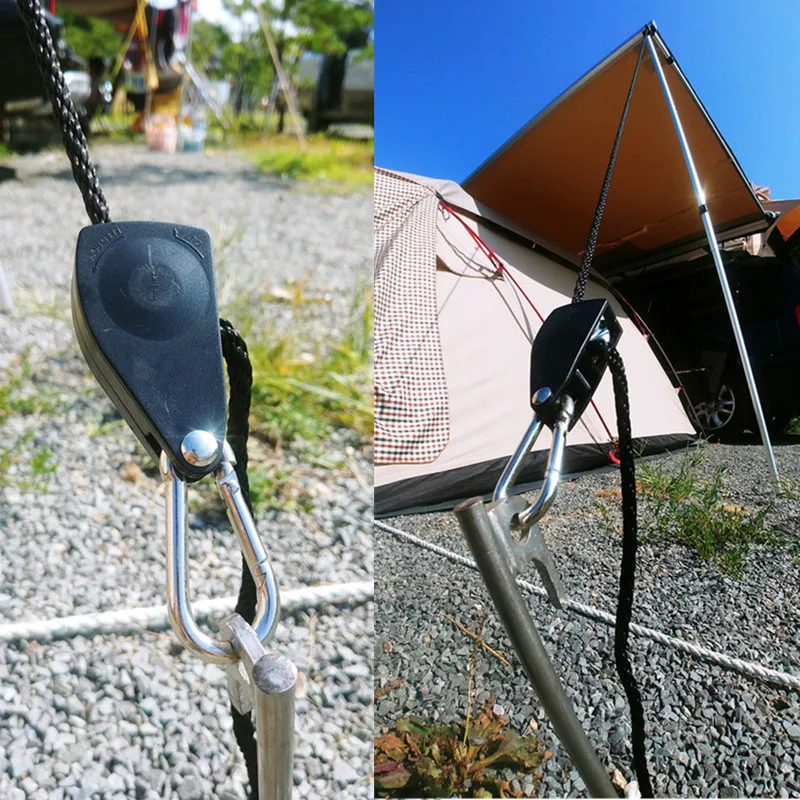 

1 Piece Quick Knot Tent Wind Rope Buckle Antislip Camping Hiking Tightening Hook Wind Rope Buckles