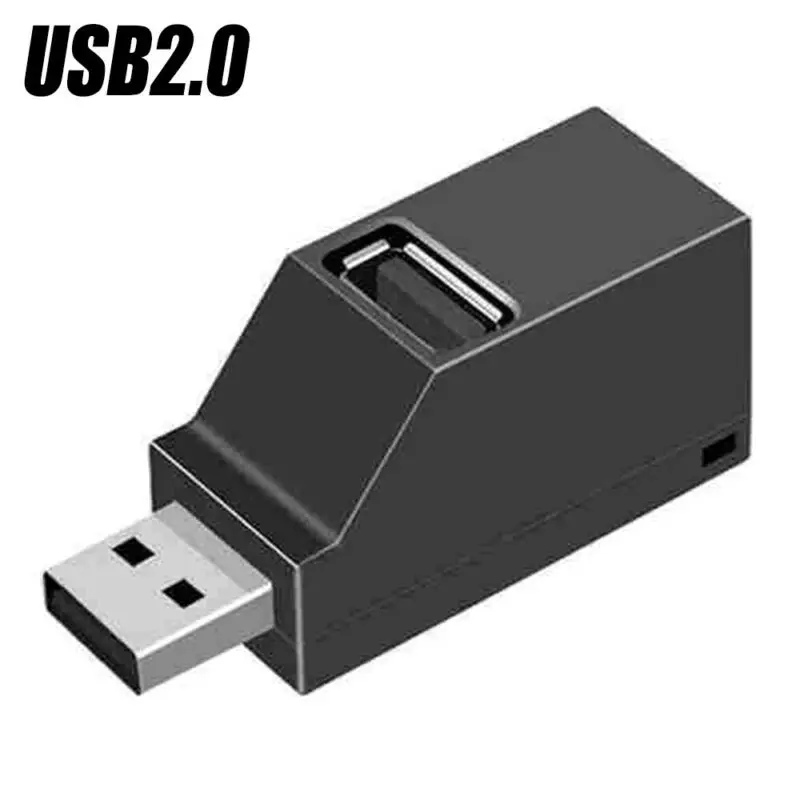 

3 Ports USB 2.0 USB 3.0 Hub Mini High Speed Splitter Box Fit Laptop MacBook