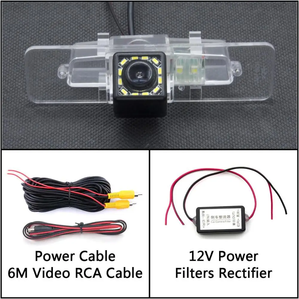 Camera With Filter 12 Светодиодный свет обратный вид сзади Камера для Subaru Legacy 2000 2001 2002 2003 2004 2005 2006 2007 2008 2009 2010 2011 2012 - Название цвета: Camera With Filter