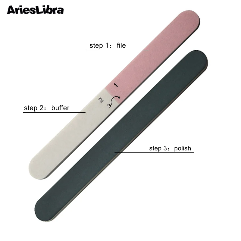AriesLibra 3 канальный Улыбающееся мини Пилочки для ногтей буфер Полировка Тонкий