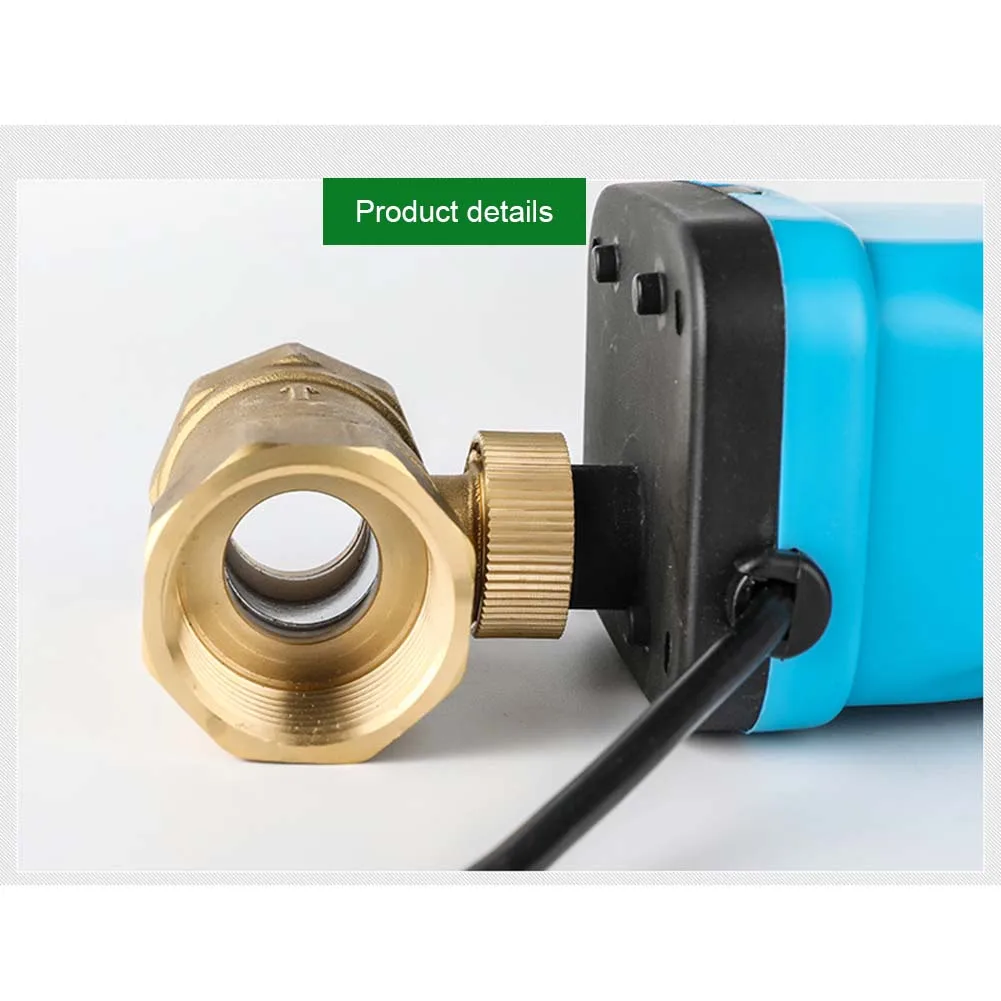 Электрический шаровой кран 220 В латунный с мотором двухсторонний прочный