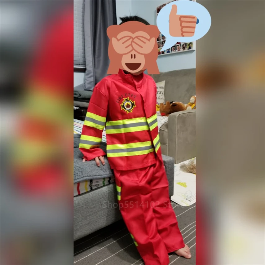 Пожарная ролевая игра полицейская Униформа детский САО пожарный Косплей Костюм