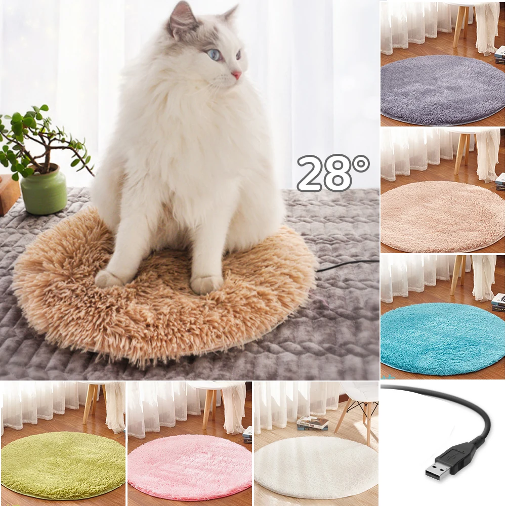 40 см USB Электрический Обогреватель Одеяло плюшевый коврик кровать герметичная