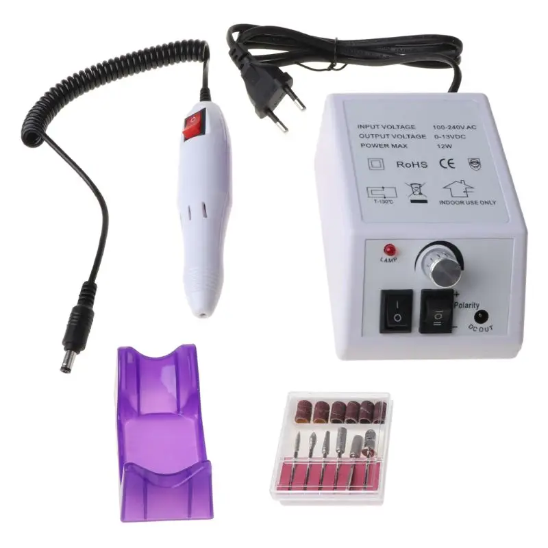 

PROFESSIONAL ELECTRIC NAIL FILE DRILL Manicure Tool Pedicure Machine Set kit