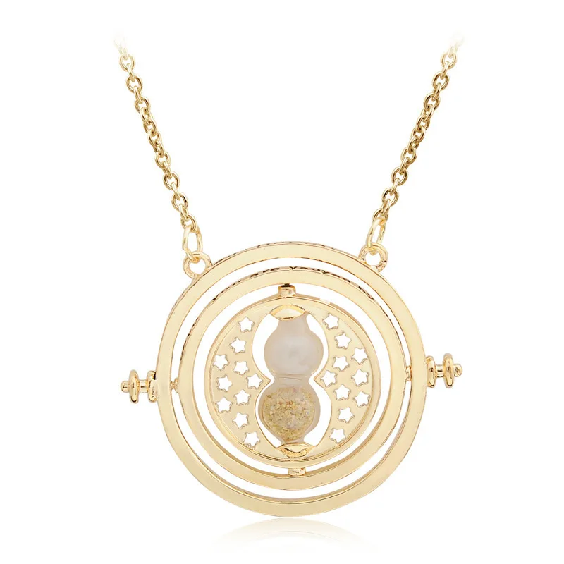 

2020 new wholesale fashion jewelry Porter Time Turner Pendant Necklace hourglass Glass Necklace women's item